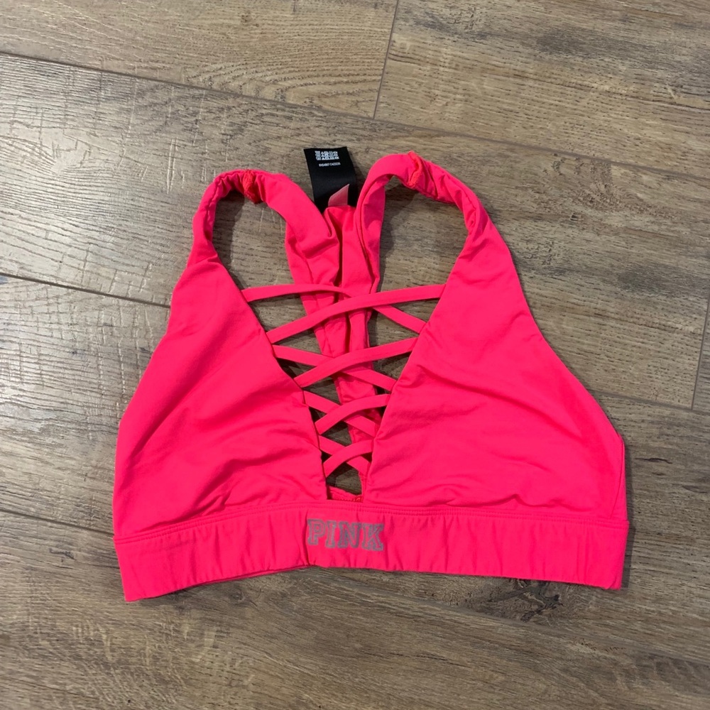 Red Pink Large Sports Bra